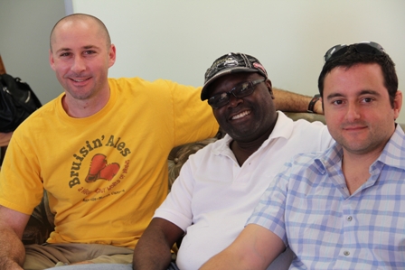 Urologists who will be conducting the Prostate Screening Clinics on Nevis on January 12, 2013 (L-R) Drs. Brian Cohen, Dwayne Thwaites and Daniel Caruso. The fourth Urologist Dr. Tasha Cooke who is not pictured will also form part of the team of specialists